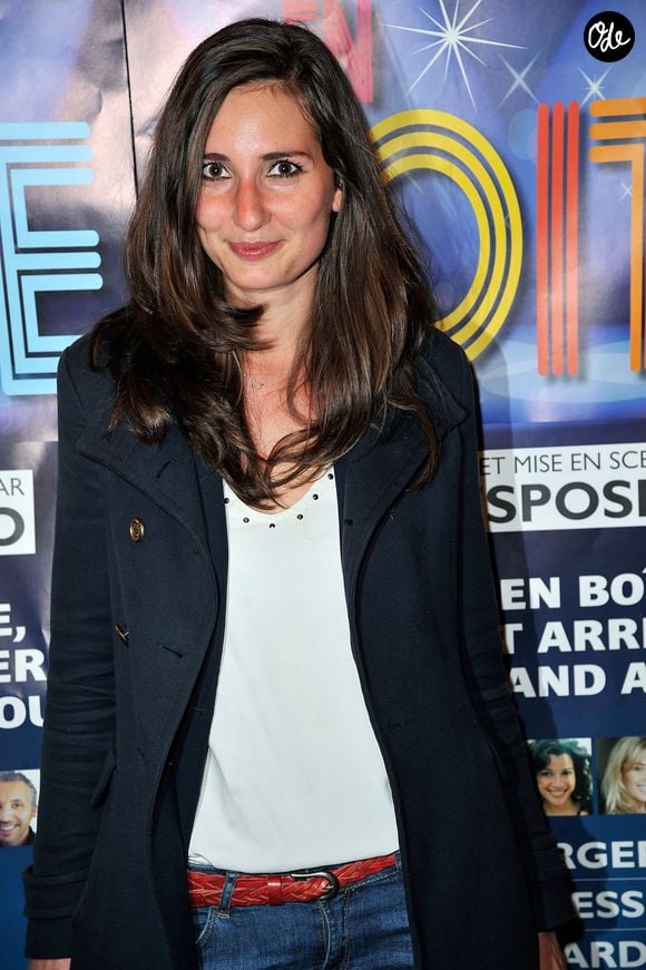Marie Portolano - Générale de la pièce de théâtre "Rendez-vous en boîte" au théâtre de La Gaîté Montparnasse à Paris, le 7 avril 2014.