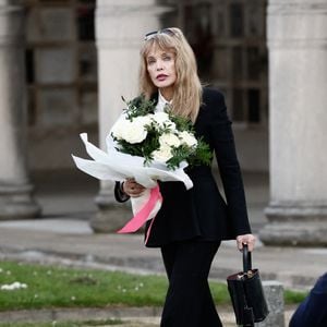 Arielle Dombasle - Obsèques d'Isabelle Mergault à la Coupole du Père-Lachaise à Paris le 30 mars 2026. © Cyril Moreau - Dominique Jacovides / Bestimage