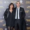 Raymond Domenech et sa compagne Estelle Denis - Tapis rouge de la cérémonie du Ballon d'or France Football 2018 au Grand Palais à Paris, France, le 3 décembre 2018. le Croate L.Modric remporte le trophée 2018. © Cyril Moreau/Bestimage
