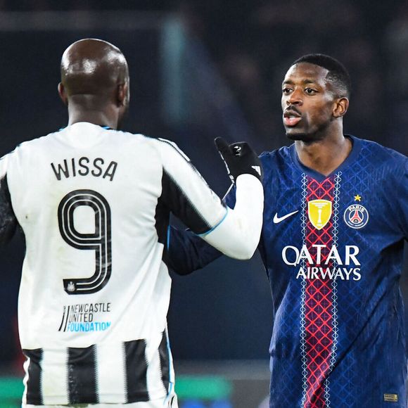 Ousmane Dembele (Paris SG) Yoane Wissa (Newcastle United) - Match de Ligue des Champions entre le Paris Saint-Germain (PSG) contre Newcastle (1-1) au Parc des Princes à Paris le 28 janvier 2026. © Michael Baucher/PsnewZ/Bestimage