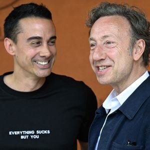 Stéphane Bern se montre toujours très sincère lorsqu'il parle de son compagnon Yori Baillères.

Yori Bailleres et Stéphane Bern assistent au tournoi de Roland-Garros à Paris, en France. 

Photo de ABACAPRESS.COM