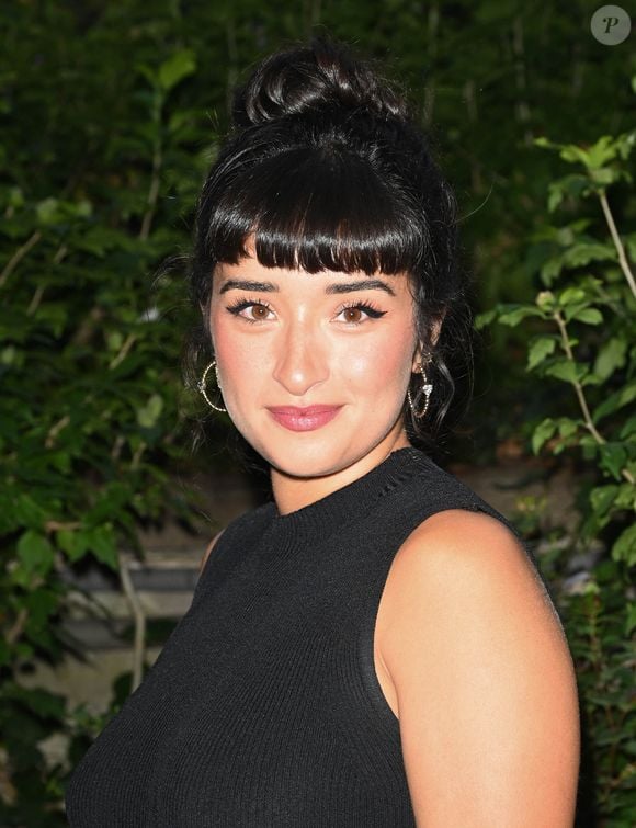 Shirine Boutella au cocktail des nommés du Festival de la fiction de La Rochelle, le 1er septembre 2022. 

Photo : Coadic Guirec / Bestimage