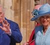 Comme le veut la tradition, les membres de la famille royale britannique se sont réunis pour Pâques à la chapelle Saint-George du château de Windsor, dans le Berkshire...
Le roi Charles III et la reine Camilla assistent à l'office des matines de Pâques à la chapelle St George au château de Windsor, Berkshire. Royaume-Uni. Photo par Kirsty Wigglesworth/PA Wire/ABACAPRESS.COM