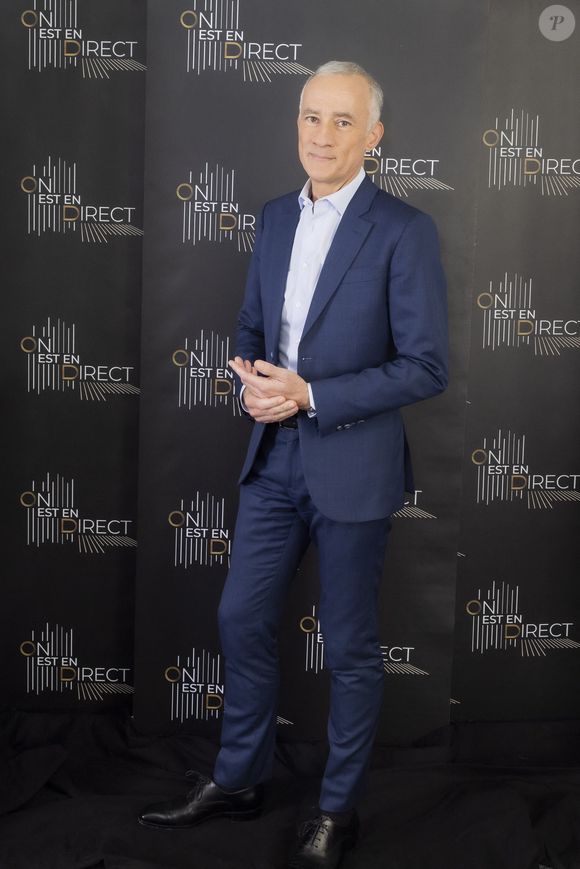 Exclusif - Gilles Bouleau - Backstage de l'enregistrement de l'émission "On Est En Direct (OEED)", présentée par L.Ruquier et L.Salamé, et diffusée en direct le 30 avril sur France 2
© Jack Tribeca / Bestimage