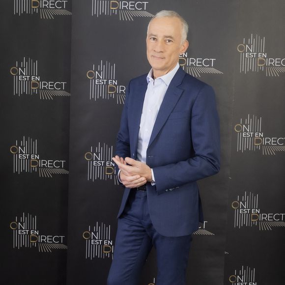 Exclusif - Gilles Bouleau - Backstage de l'enregistrement de l'émission "On Est En Direct (OEED)", présentée par L.Ruquier et L.Salamé, et diffusée en direct le 30 avril sur France 2
© Jack Tribeca / Bestimage