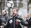 M.Pokora ne s'en est jamais caché. Le foot, il adore ça 

M. Pokora, tout heureux pour sa première sélection sous le maillot du Variétés Club de France à Saint-Jean-Pied-de-Port face à l'équipe locale du FC Garazi le 17 mars 2013