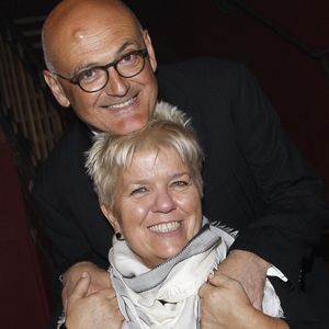 Mimie Mathy et son mari Benoist Gérard - portrait à Paris le 7 mars 2015. CEDRIC PERRIN / BESTIMAGE