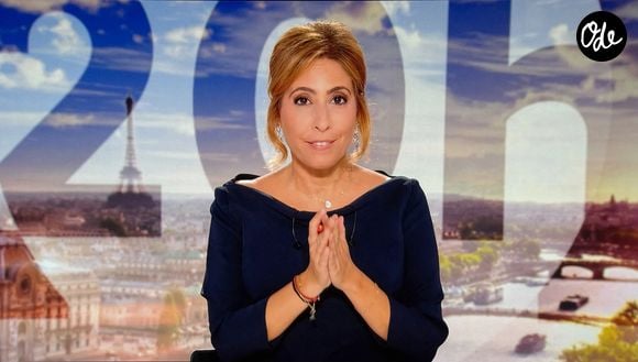 Captures d'écran - Léa Salamé présente son premier journal de 20 heures sur France 2  le 1er septembre 2025. 

© Alain Guizard / Bestimage