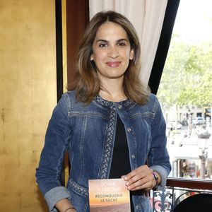 Exclusif - Sonia Mabrouk - Librairie Ephémère du Fouquet’s à l'occasion de la remise du Prix du Livre de l’Art de Vivre Parisien et du Trophée du Fouquet’s à Paris le 12 juin 2023. © Marc Ausset-Lacroix/Bestimage