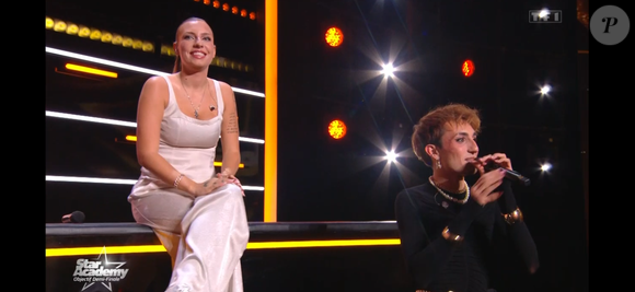 Léa et Victor lors du prime de la "Star Academy" le 17 janvier 2026 sur TF1.