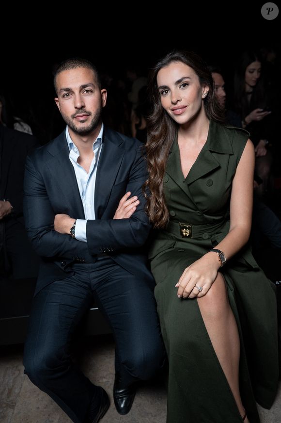 Celio Saab et sa compagne au défilé Prêt-à-porter Automne/Hiver 2025-2026, le 8 mars 2025, à Paris. Backgrid USA / Bestimage