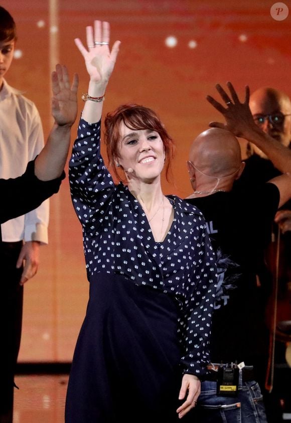 Exclusif - Zaz à l'enregistrement de l'émission "La Chanson secrète 11", le 15 janvier 2022.

Photo : Jacovides-Moreau / Bestimage