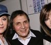 Archive - Portrait - retrouvailles sur le plateau " DES GRANDS DU RIRE FR3 " entre le producteur Mémé (Humbert) Ibach avec Sheila et Isabelle Morizet