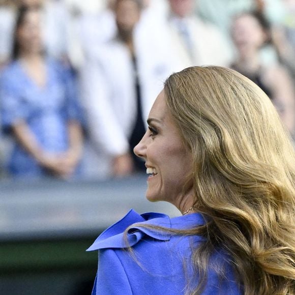 Catherine (Kate) Middleton, princesse de Galles – Personnalités présentes à la finale masculine du tournoi de tennis de Wimbledon, le 13 juillet 2025.

© Chryslène Caillaud / PsnewZ / Bestimage