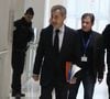 Nicolas Sarkozy ne pourra désormais quitter son domicile que durant certaines heures, fixées lors de son entretien avec le JAP la semaine dernière.
Nicolas Sarkozy - Arrivées au procès du financement libyen de Sarkozy le 6 février 2025.
© Christophe Clovis / Bestimage
