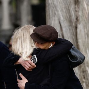 Elisa Servier, Steevy Boulay - Obsèques d'Isabelle Mergault à la Coupole du Père-Lachaise à Paris le 30 mars 2026. © Cyril Moreau - Dominique Jacovides / Bestimage