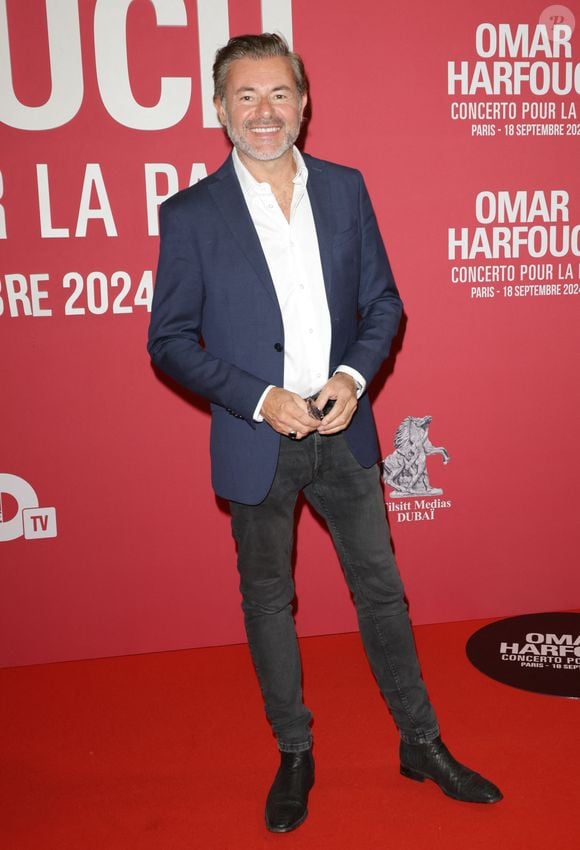 Invité sur Europe 1, Jérôme Anthony a précisé que c'était à cause de problèmes de sécurité
Jérôme Anthony au photocall du "concerto pour la paix" de Omar Harfouch au Théâtre des Champs-Elysées à Paris le 18 septembre 2024.

© Coadic Guirec / Bestimage