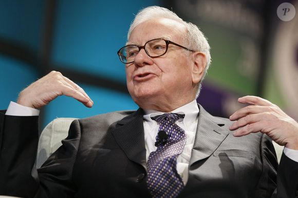 Warren Buffet à la "Women's Conference" à Long Beach à Los Angeles. ALAIN ROLLAND / MAXIMA PROD / BESTIMAGE