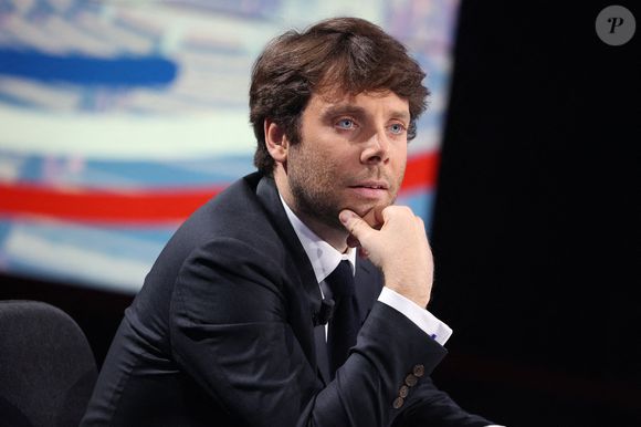 Benjamin Duhamel lors de l'émission pour le second tour des élections législatives 2024 organisée par la chaîne de télévision française BFMTV à Paris, France le 07 juillet 2024. Photo by Jerome Domine/ABACAPRESS.COM