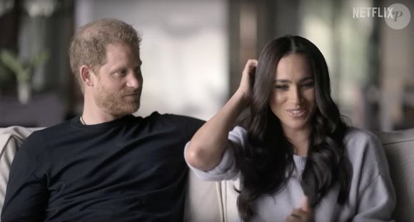 Images du documentaire Netflix "Harry & Meghan". La série comporte six parties et couvre la relation du couple depuis leurs premières fréquentations jusqu'à leur décision de prendre du recul en tant que membres actifs de la famille royale britannique et leurs activités ultérieures. Netflix / Backgrid UK / Bestimage