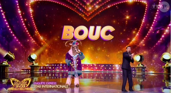 Elle était cachée sous le costume du Bouc 

Le Bouc dans "Mask Singer", capture d'écran TF1
