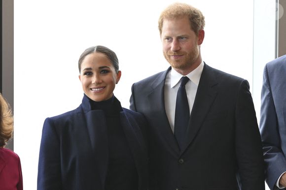 Le prince Harry, duc de Sussex et Meghan Markle, duchesse de Sussex, en visite à New York, le 23 septembre 2021. © Taidgh Barron/Zuma Press/Bestimage