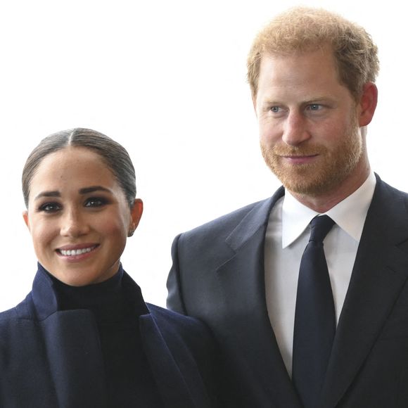 Le prince Harry, duc de Sussex et Meghan Markle, duchesse de Sussex, en visite à New York, le 23 septembre 2021. © Taidgh Barron/Zuma Press/Bestimage