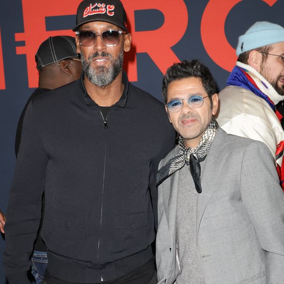 Nicolas Anelka et Jamel Debbouze - Première du film "Mercato" au cinéma "Le Grand Rex" à Paris, le 17 février 2025.
© Guirec Coadic/Bestimage