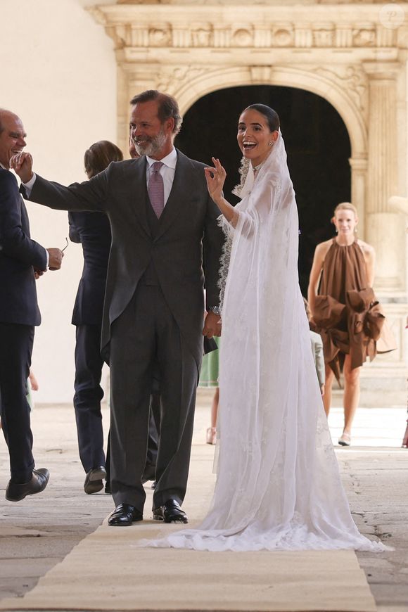 Mariage de Lucia Entrecanales et Laszlo Bene à Tolède, Espagne, le samedi 27 septembre 2025. Photo par GTres/ABACAPRESS.COM