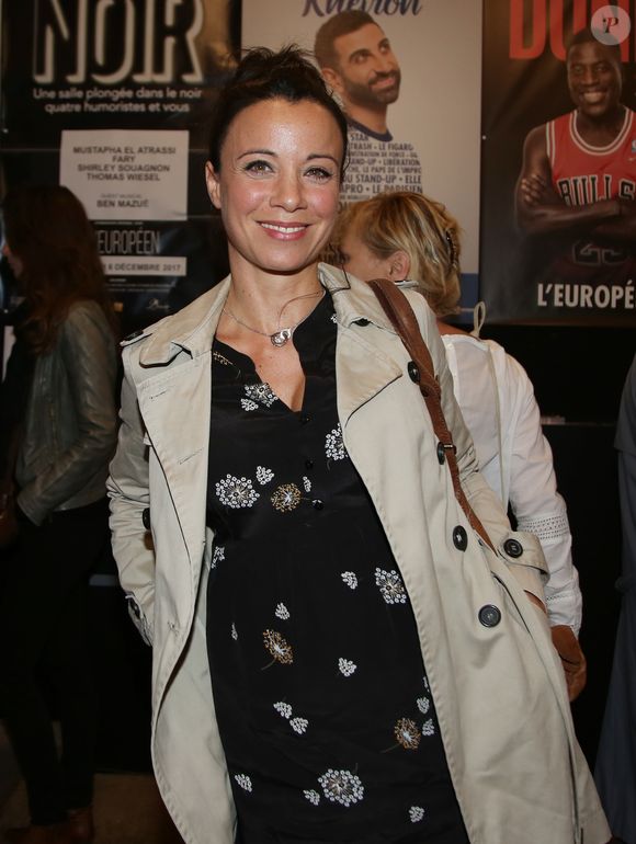 Exclusif - Anne-Gaëlle Riccio - People au concert de Jean-Francois Varlet à l'Européen à Paris le 2 octobre 2017. Ses chansons sont depuis plus de 20 ans dans l'ombre et O. Minne a tenu à le faire entrer dans la lumière sur une scène pour la première fois… © Denis Guignebourg/BestImage (no web - online pour suisse et Belgique)