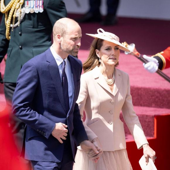 Le prince William (Le prince William, prince de Galles), la princesse Catherine (Catherine "Kate" Middleton, princesse de Galles), Visite d'État du couple présidentiel français en Grande-Bretagne, Jour 1, à Windsor, Berkshire, Grande-Bretagne, 8 juillet 2025.
©Dana Press / Bestimage
