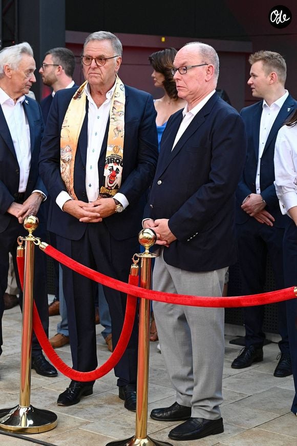 Le prince Albert II de Monaco, la princesse Charlène de Monaco, la princesse Gabriella de Monaco, comtesse de Carladès, et le prince Jacques de Monaco, marquis des Baux, assistent à l’inauguration de l’espace thématique consacré à la Principauté de Monaco à Europa-Park, à Rust, en Allemagne, le 29 juin 2026. © Dana Press/Bestimage