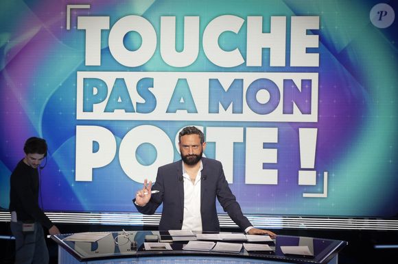 Exclusif - Cyril Hanouna, sur le plateau de l’émission « TPMP » (Touche pas à mon poste) présentée par C.Hanouna et diffusée en direct sur C8, Paris, France, le 13 février 2025. © Jack Tribeca / Bestimage