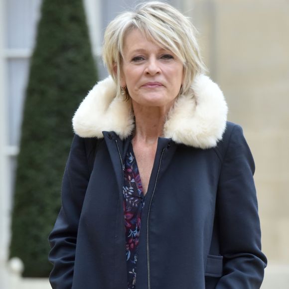 Sophie Davant lors des 30 ans du Téléthon pendant une réception au palais de l'Elysée à Paris, le 30 janvier 2017. © Giancarlo Gorassini/Bestimage