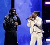 L'annulation a, d'un coup, eu un goût très amer pour les fans. Beaucoup avaient fait le déplacement à Lyon uniquement pour voir le rappeur performer sur scène.

Damso et Gazo lors de la première cérémonie des Flammes, dédiée au rap au Théâtre du Châtelet à Paris. Le 11 mai 2023.

© Veeren / Bestimage