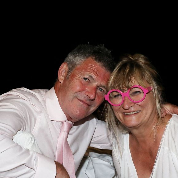 Exclusif - Soirée du mariage de Christine Bravo et Stéphane Bachot sur la plage du restaurant Marinella à l'Ile Rousse en Corse le 11 Juin 2022 © Dominique Jacovides / Bestimage