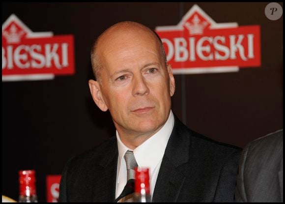 Bruce Willis au photocall et à la conférence de presse de la Vodka Sobieski à l'hôtel Ritz de Madrid. Photo AGENCE / BESTIMAGE