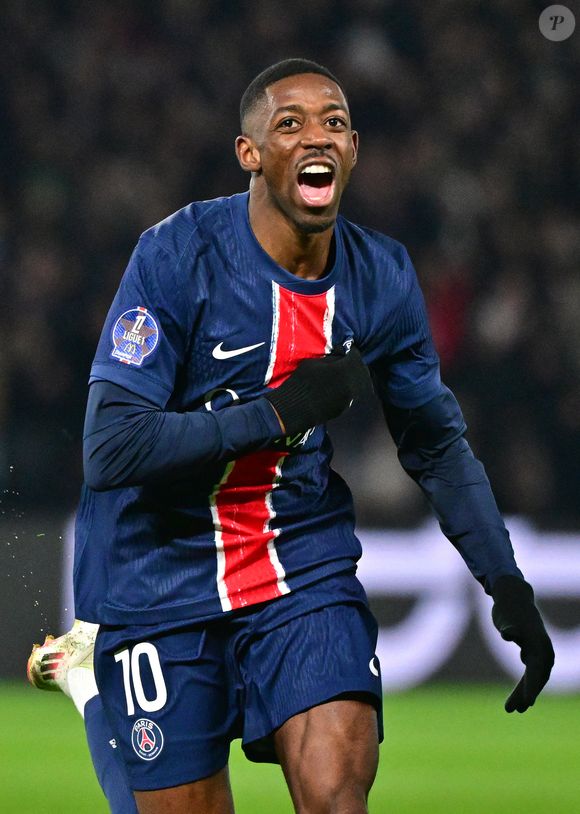 Ousmane Dembele - Match de Ligue 1 McDonald's opposant le Paris Saint-Germain (PSG) à l'Olympique de Marseille (OM) - (3-1) au Parc des Princes à Paris le 16 mars 2025. © Christian Liewig/Bestimage