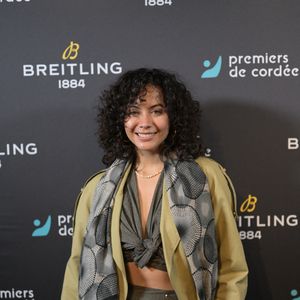 Vaimalama Chaves (Miss France 2019) - Dîner de charité Breitling à la Samaritaine pour l’association "Premiers de Cordée" à Paris le 4 avril 2024.  © Rachid Bellak/Bestimage