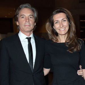 Nicolas Vix et Anne-Claire Coudray assistant au Grand dîner du Louvre célébrant les 30 ans de la Pyramide au musée du Louvre à Paris, France, le 19 novembre 2019. Photo by Aurore Marechal/ABACAPRESS.COM