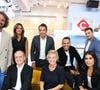 Exclusif - Bertrand Chameroy, Aurélie Casse, Patrick Cohen, Mohamed Bouhafsi, Lorrain Sénéchal, Pierre Lescure, Anne-Élisabeth Lemoine, Emilie Tran Nguyen - L'équipe de la nouvelle saison de l'émission "C à Vous" le 7 septembre 2023.

© Dominique Jacovides / Bestimage