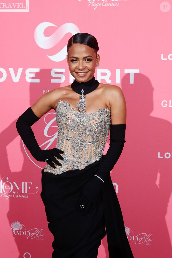 Christina Milian - Soirée de Gala "Global Gift" à la plage la Môme lors du 77ème Festival International du Film de Cannes le 19 mai 2024. © Christophe Clovis / Bestimage