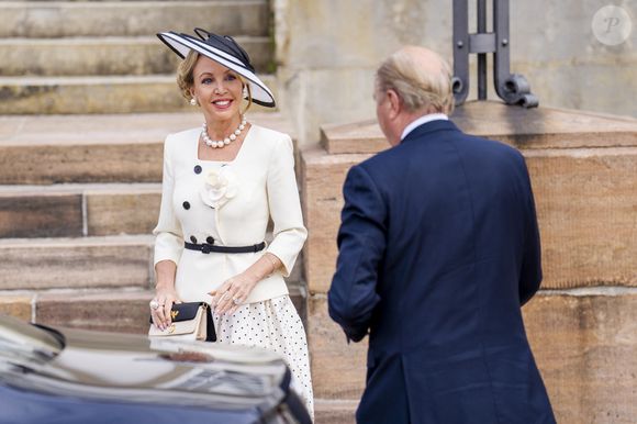Camilla de Bourbon des Deux-Siciles et le prince Charles de Bourbon des Deux-Siciles assistent à la confirmation du prince Vincent et de la princesse Joséphine à l'église du palais de Fredensborg, le samedi 18 avril 2026. (Photo : Ida Marie Odgaard/Ritzau Scanpix)