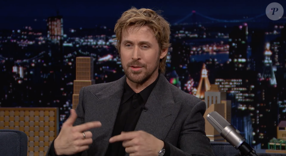 Capture d'écran de "The Tonight Show" avec Eva Mendes et Ryan Gosling le jeudi 5 mars 2026
