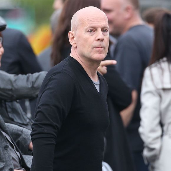Bruce Willis - Tournage du film "Red 2" a Paris. Le 11 Octobre 2012 BORDENAVE-MOREAU / BESTIMAGE