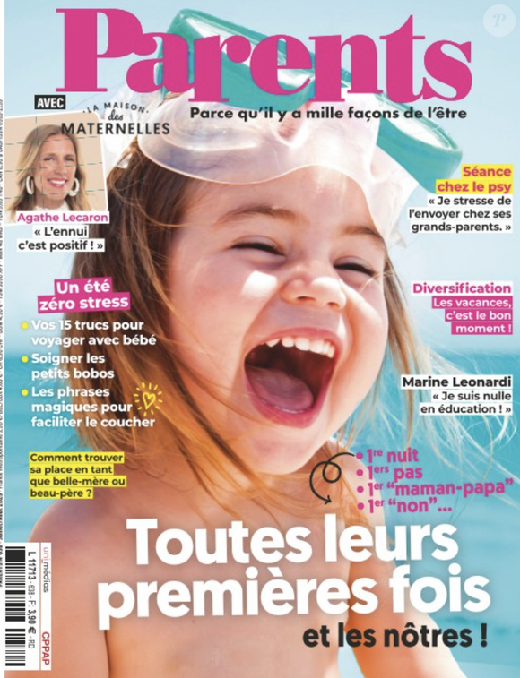 Capture d'écran de la couverture du magazine "Parents"