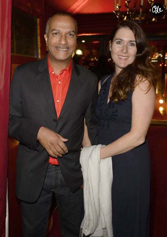 Pascal Legitimus et sa femme Adriana Santini - Soirée "Stars et Saveurs" à l'occasion de la nouvelle carte élaborée par le chef Pierre Gagnaire au Fouquet's à Paris le 12 octobre 2015.
Bestimage
