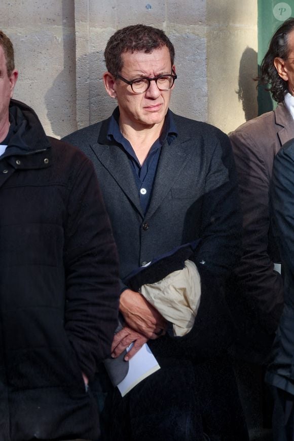 Dany Boon - Sortie des Obsèques de Michel Blanc en l'église Saint-Eustache à Paris, le 10 octobre 2024. 
© Moreau / Jacovides / Bestimage