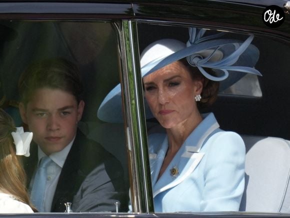 Le prince George de Galles, la princesse Charlotte de Galles, Catherine (Kate) Middleton, princesse de Galles - Des membres de la famille royale assistent à la parade « Trooping the Colour » au palais de Buckingham, à Londres, au Royaume-Uni, le 13 juin 2026.

© Julien Burton / Bestimage