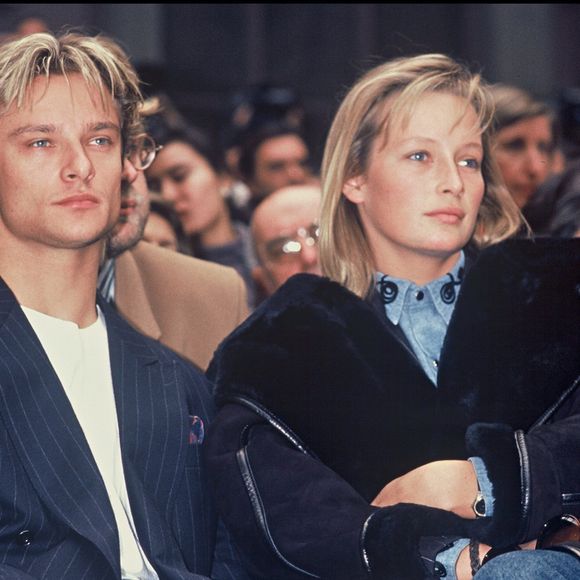 Archives - David Hallyday et Estelle Lefébure en 1989 - BERTRAND RINDOFF PETROFF / BESTIMAGE